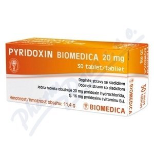 Pyridoxin Biomedica 20mg tbl.30