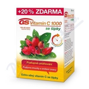 GS Vitamin C1000+šípky tbl.100+20 ČR/SK