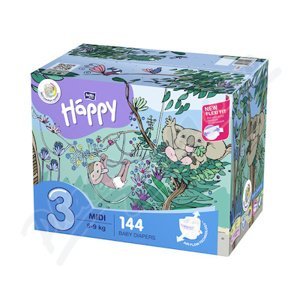 Happy Midi dětské pleny 5-9kg box 2x72ks