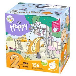 Happy Mini dětské pleny 3-6kg box 2x78ks