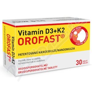 Vitamín D3+K2 OROFAST orodispergovatelné tbl.30