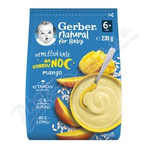 Gerber Natural Neml.kaše na dobr.noc mango 230g 6M