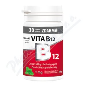 Vita B12 1mg žvýkací tbl.100+30
