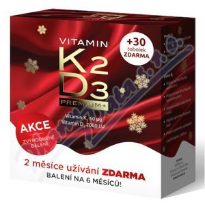 Biomin VITAMIN K2+D3 2000 I.U. PREMIUM tob.60+30