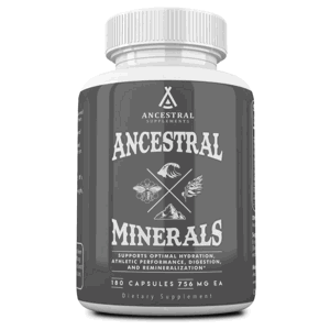 Ancestral Supplements, Ancestral Minerals, komplex minerálů, 180 kapslí, 30 dávek Doplněk stravy