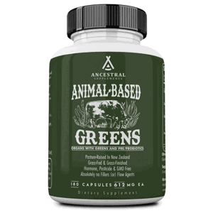 Ancestral Supplements, Animal-Based Greens, Superpotraviny s probiotiky, 180 kapslí, 30 dávek Doplněk stravy