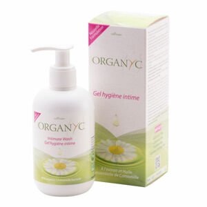 Organyc -Sprchový gel pro citlivou pokožku a intimní hygienu s heřmánkem, BIO 250 ml