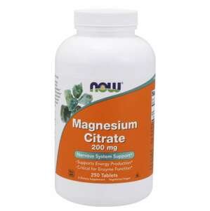 Now® Foods NOW Magnesium Citrate (hořčík citrát), 200 mg, 250 tablet