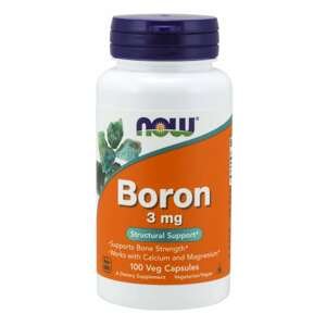 Now® Foods NOW Boron (bor), 3 mg, 100 kapslí