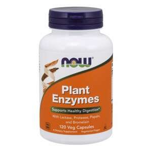 Now® Foods NOW Plant Enzymes, rostlinné enzymy, 120 rostlinných kapslí