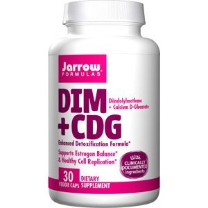 Jarrow Formulas Jarrow DIM + CDG (diindolylmetan + D-glukarát vápenatý), 30 rostlinných kapslí