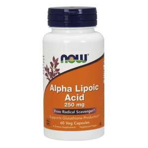 Now® Foods NOW Alpha Lipoic Acid (Kyselina Alfa Lipoová), 250 mg, 60 rostlinných kapslí