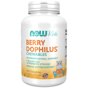 Now® Foods NOW BerryDophilus Kids (probiotika pro děti), 120 žvýkacích pastilek