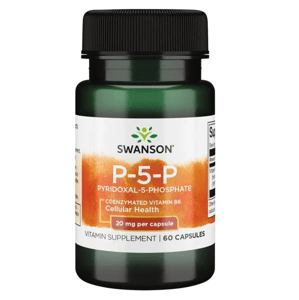 Swanson Vitamin B6 P-5-P, 20 mg, (vitamin B6), 60 kapslí