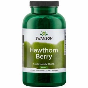 Swanson Hawth0rn Berries, Hloh, 565 mg, 250 kapslí