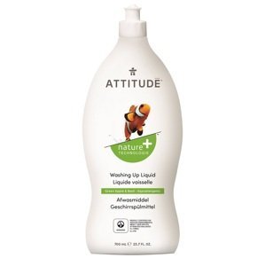 Attitude - Prostředek na mytí nádobí s vůní zeleného jablka a bazalky, 700 ml