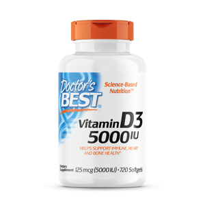 Doctor's Best Doctor’s Best Vitamin D3, 5000 IU, 720 kapslí