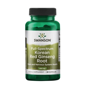 Swanson Full Spectrum Korean Red Ginseng Root (červený korejský ženšen) 400 mg, 90 kapslí
