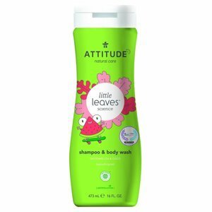 Attitude - Dětské tělové mýdlo a šampon (2 v 1),  Little leaves s vůní melounu a kokosu, 473 ml