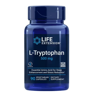 Life Extension L-Tryptofan 500 mg, 90 rostlinných kapslí
