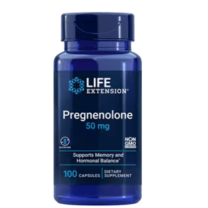Life Extension Pregnenolone, 50 mg, 100 kapslí