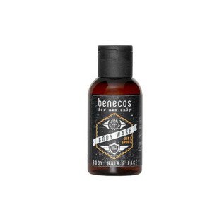 Benecos - sprchový gel pro muže Sport 3v1 mini, 50 ml, BIO *CZ-BIO-002 certifikát