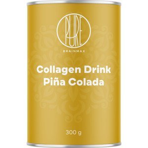 BrainMax Pure Collagen Drink, kolagen nápoj, piňa colada, 300 g Hydrolyzovaný grass-fed kolagen, přes 9000 mg na dávku!
