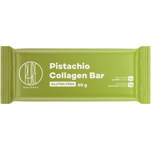 BrainMax Pure Collagen Bar, Pistachio, kolagenová tyčinka, pistácie, 60 g