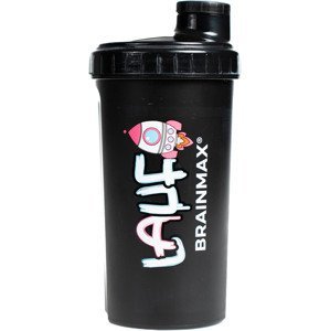 BrainMax LAUF plastový shaker (šejkr), černý, 700 ml