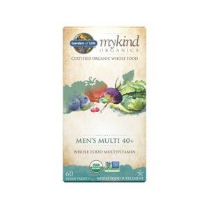 Garden of life Mykind Organics Men's Multi, multivitamín pro muže 40+, 60 rostlinných tablet