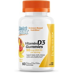 Doctor's Best Doctor’s Best Vitamin D3 Gummies (vitamín D3), Mango, 60 gumových medvídků