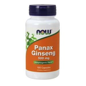 Now® Foods NOW Panax Ginseng (ženšen pravý), 500 mg, 100 kapslí