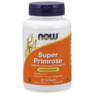 Now® Foods NOW Super Primrose 1300 mg, Pupalka dvouletá, 60 softgelových kapslí