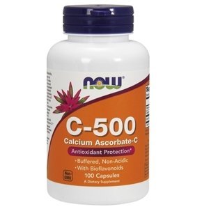 Now® Foods NOW Buffered Vitamin C-500, PH neutrální Vitamín C,  100 kapslí