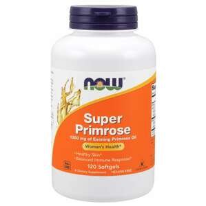 Now® Foods NOW Super Primrose 1300 mg, Pupalka dvouletá, 120 softgelových kapslí
