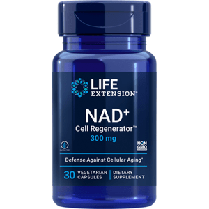 Life Extension NAD+ (NIAGEN®) Cell Regenerator, nikotinamid ribosid 300 mg, 30 rostlinných kapslí