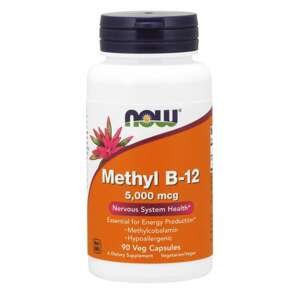 Now® Foods NOW Methyl B12 5000 mcg, 90 rostlinných kapslí