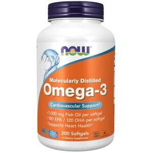Now® Foods NOW Omega-3, molekulárně destilované, 200 softgelových kapslí