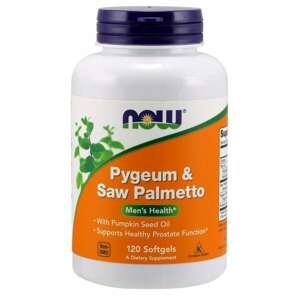 Now® Foods NOW Pygeum (Slivoň africká) & Saw Palmetto (Serenoa plazivá), 120 softgelových kapslí