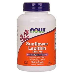 Now® Foods NOW Sunflower Lecithin (slunečnicový lecitin), 1200 mg, 100 softgelových kapslí