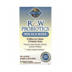 Garden of life RAW Probiotika pro muže po 50+ - 85mld. CFU, 90 rostlinných kapslí