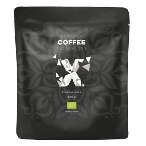 BrainMax Coffee, Káva Peru Grade 1 BIO, 250g, Zrno *CZ-BIO-001 certifikát