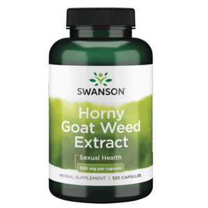 Swanson Horny Goat Weed Extract (Škornice extrakt), 500mg, 120 kapslí