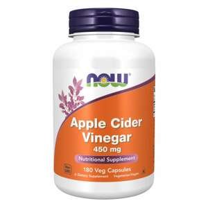 Now® Foods NOW Apple Cider Vinegar (jablečný ocet) 450 mg, 180 rostlinných kapslí