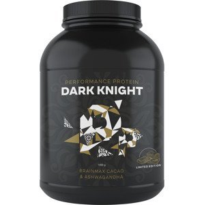 BrainMax Performance Protein Dark Knight, 1000 g Nativní syrovátkový protein, Grassfed kolagenem, Colostrum, Ashwagandha, BIO RAW Kakao z Peru, doplněk stravy