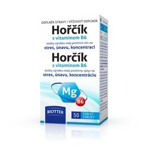 Biotter Hořčík 125mg s vitamínem B6 Tbl.50