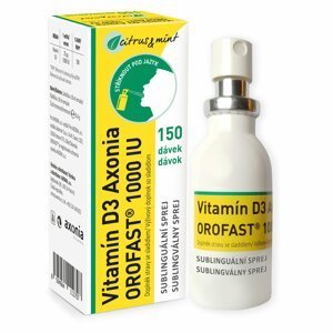 Vitamín D3 Axonia Orofast 1000iu Sublin.sprej 30ml