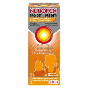Nurofen pro děti pomeranč 20 mg/ml perorální suspenze 100 ml