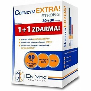 Coenzym Extra! Strong 60mg Davinci Tobolek 30+30zdarma
