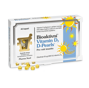 Bioaktivní Vitamin D3 D Pearls Cps.40